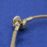 925 Solid Silver Bracelets Moments Mesh Bracelet Women