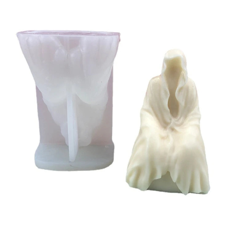 Ghost Silicone Mold for DIY Plaster Candle Making