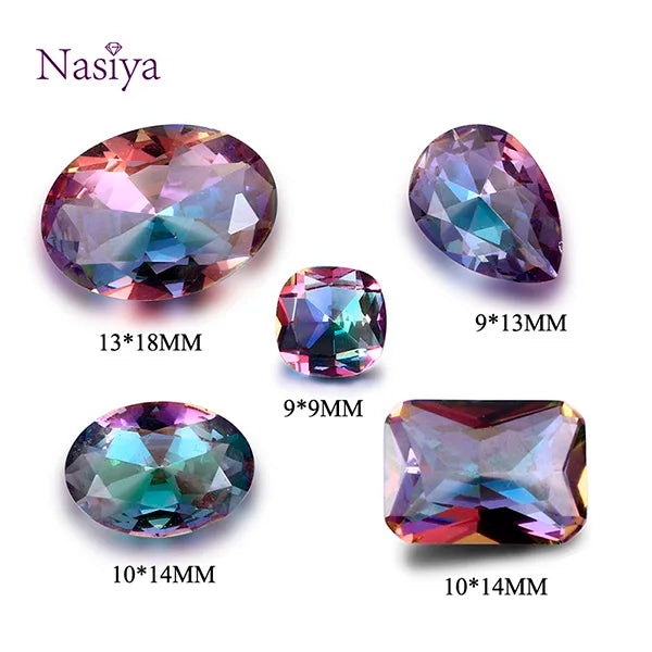 Rainbow Spinel Zircon Stone Beads for Jewelry DIY