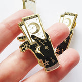 Mysterious Moon Tarot Enamel Pin Occult Witch Brooch Jewelry