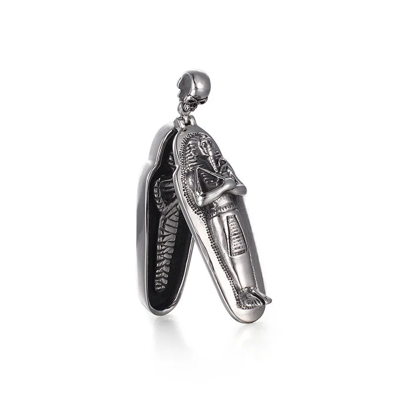 Men's Stainless Steel Mummy Pendant Retro Titanium Steel Jewelry