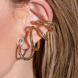 Mysterious Snake-shaped Winding Earrings 925 Silver Needle