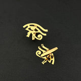 Ancient Egypt Eye of Horus Men Cufflinks Stainless Steel Wedding Amulet