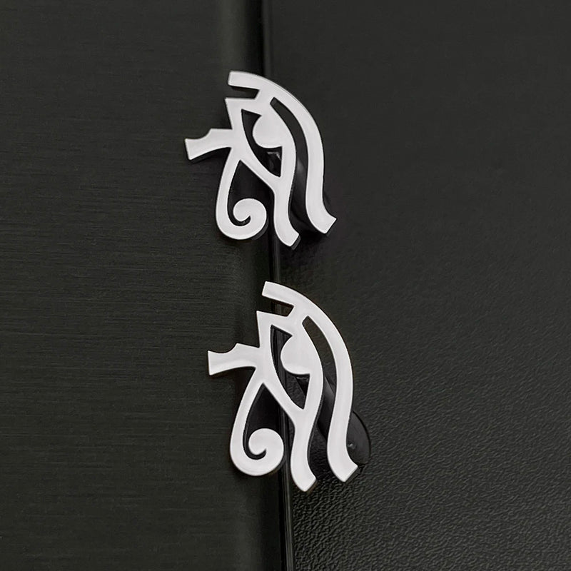 Ancient Egypt Eye of Horus Men Cufflinks Stainless Steel Wedding Amulet