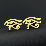 Ancient Egypt Eye of Horus Men Cufflinks Stainless Steel Wedding Amulet