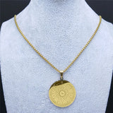 Key of Solomon Pendant Necklace Stainless Steel Occult Magicians Necklace