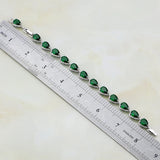 Mystic Green CZ Zircon Charm Bracelet Gift Box