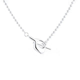 ZFSILVER S925 Sterling Silver Irregular Ball Chain Necklaces For Women
