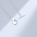 ZFSILVER S925 Sterling Silver Irregular Ball Chain Necklaces For Women