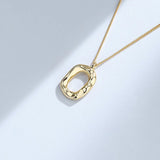 ZFSILVER S925 Silver Geometric Necklace Wedding Gift