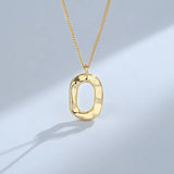 ZFSILVER S925 Silver Geometric Necklace Wedding Gift