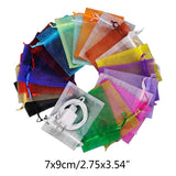 Organza Jewelry Bag Drawstring Storage Packaging Bag (100 Pieces)