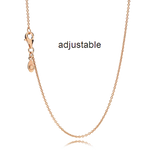 925 Sterling Silver Necklace Adjustable Chain Accessory