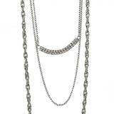 N1312 Multi-layer Tassel Drill Claw Necklace