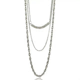 N1312 Multi-layer Tassel Drill Claw Necklace