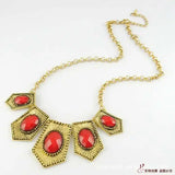 N1327 Metal Piece Party Necklace Women's Clothes Chain Jewelry
