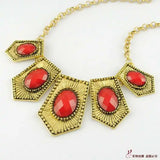 N1327 Metal Piece Party Necklace Women's Clothes Chain Jewelry