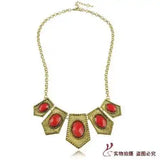 N1327 Metal Piece Party Necklace Women's Clothes Chain Jewelry
