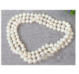 47'' Natural 8-9mm Round Freshwater Pearl Necklace