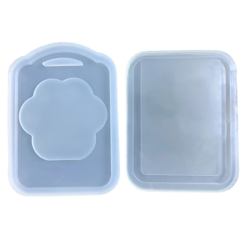 N1HE 2Pcs Resin Shaker Mold DIY Quicksand Epoxy Mold