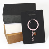 N1HE 50pcs Keychain Display Cards Keychain Card Hold Cardboard