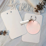 N1HE 50pcs Keychain Display Cards Keychain Card Hold Cardboard