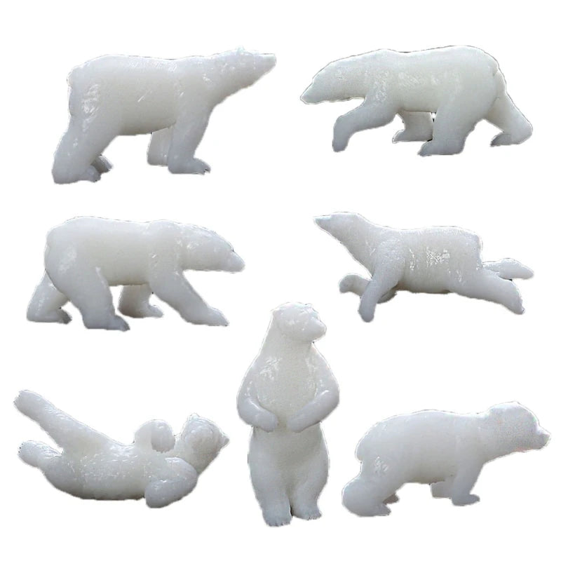 N1HE Silicone Polar Bear Resin Mold for Jewelry Making