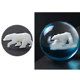 N1HE Silicone Polar Bear Resin Mold for Jewelry Making