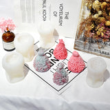 3D Xmas Tree Heart Star Candle Mold Resin Epoxy Casting Mold for Party Decor