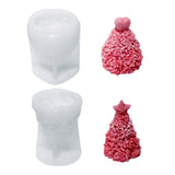 3D Xmas Tree Heart Star Candle Mold Resin Epoxy Casting Mold for Party Decor