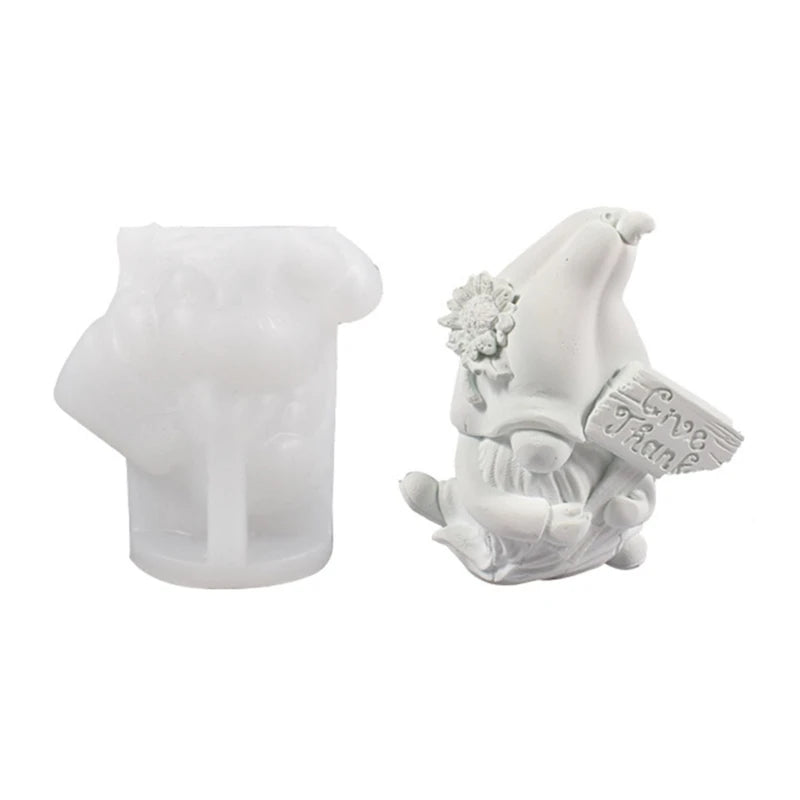 Santa Claus Resin Casting Mold Epoxy Bearded Dwarf Christmas