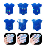 N1HE Baby Clothes Mold Silicone Pendant Resin Molds with Hole