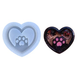 N1HE Quicksand Resin Art Shaker Mold Heart Pendant Mold