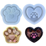 N1HE Quicksand Resin Art Shaker Mold Heart Pendant Mold