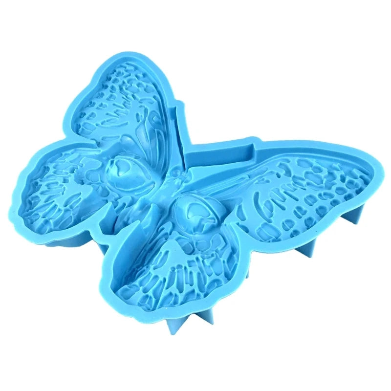 N1HE Stereo Butterflies Skull Wall Ornaments Silicone Mold