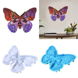 N1HE Stereo Butterflies Skull Wall Ornaments Silicone Mold