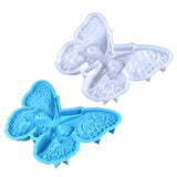 N1HE Stereo Butterflies Skull Wall Ornaments Silicone Mold