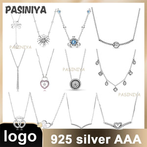 N3 Silver 925 Sterling Silver Snake Bone Chain Necklace