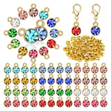 12 Colors Birthstone Charms 180 Pcs DIY Beads Set for Jewelry Making