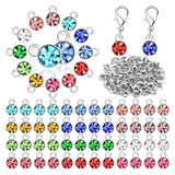 12 Colors Birthstone Charms 180 Pcs DIY Beads Set for Jewelry Making