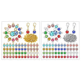 12 Colors Birthstone Charms 180 Pcs DIY Beads Set for Jewelry Making