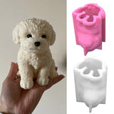 Large Dog Candle Silicone Mold for Desktop Decor