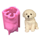 Large Dog Candle Silicone Mold for Desktop Decor