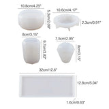 Resin Molds Bathroom Accessories Set Toothbrush Cup Diffuser Bottle Mold