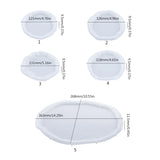 5 Pcs Silicone Dish Molds for DIY Jewelry Storage