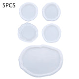 5 Pcs Silicone Dish Molds for DIY Jewelry Storage