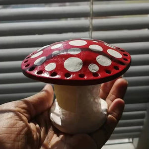 Round Mushroom Earring Display Stand 26 Holes Jewelry Holder