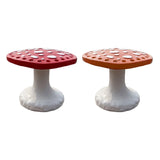 Round Mushroom Earring Display Stand 26 Holes Jewelry Holder