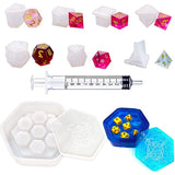 N58F Polyhedral Dice Molds for Epoxy Resin Casting