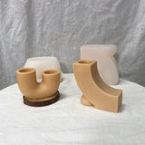 N58F U Shape Tube Silicone Candle Mold for Aromatherapy DIY Epoxy